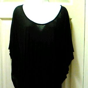Nwt Black Tunic Laced Opened Back